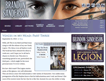 Tablet Screenshot of brandonsanderson.com